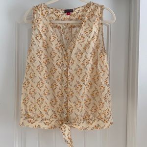 Vince Camino Sleeveless Floral Top